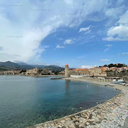 3fan4-charmant Appartement-vue Sur La Et Clocher De Collioure
